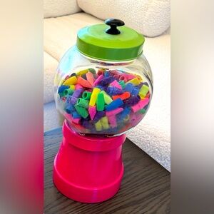 Glass Storage Container with Ceramic Base